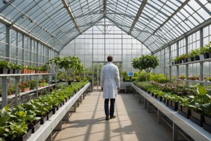 serre professionnelle pour cultiver des plantes toute l'année