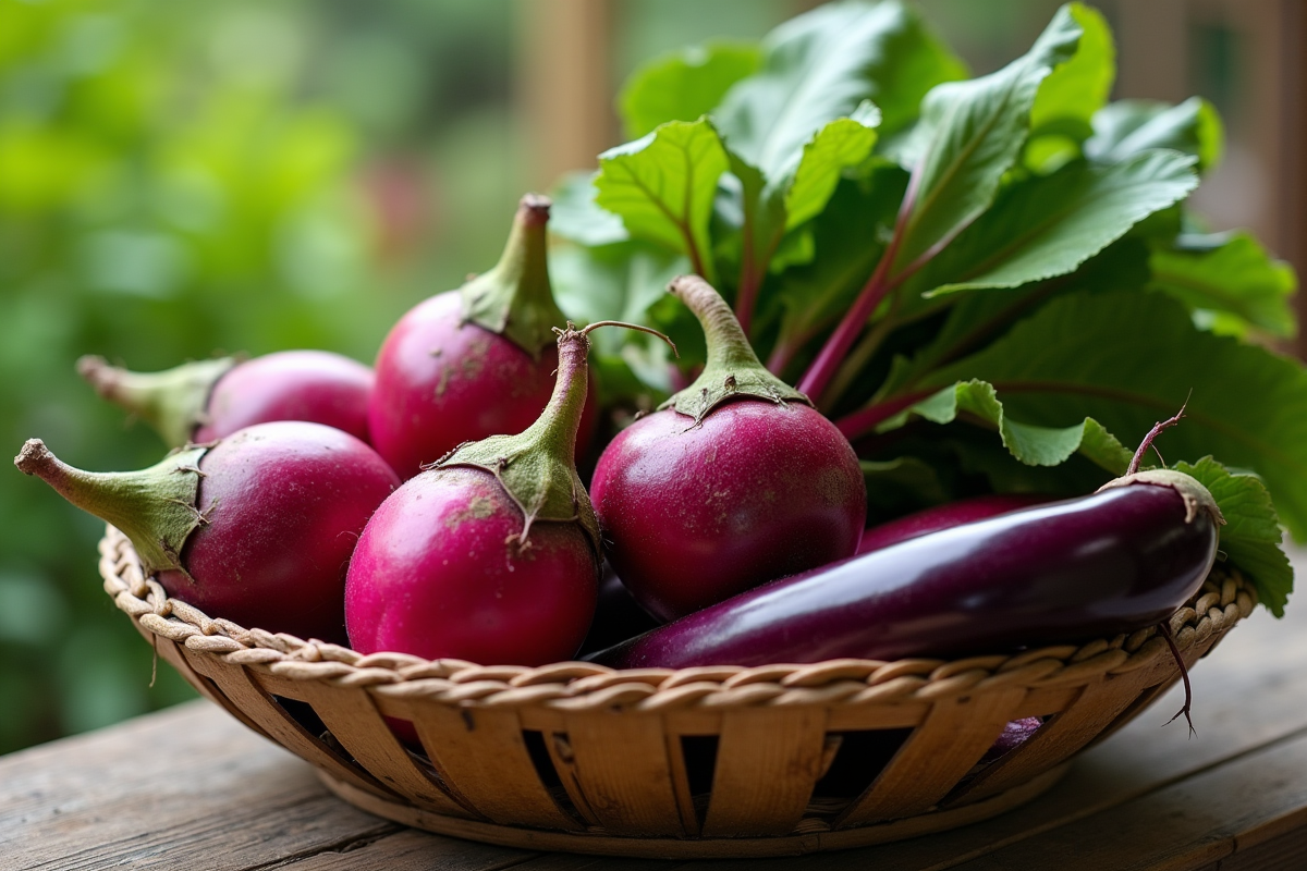 betteraves aubergines